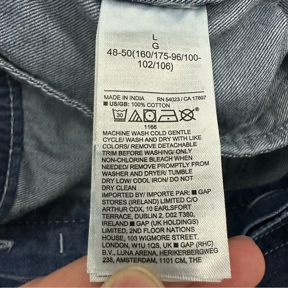 SOLD Banana Republic Saldo Utility Chambray Denim Jumpsuit NWT Size Large - Picture 16 of 17